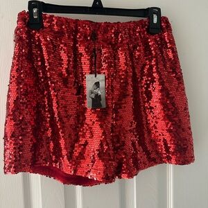 Sequin hot pants